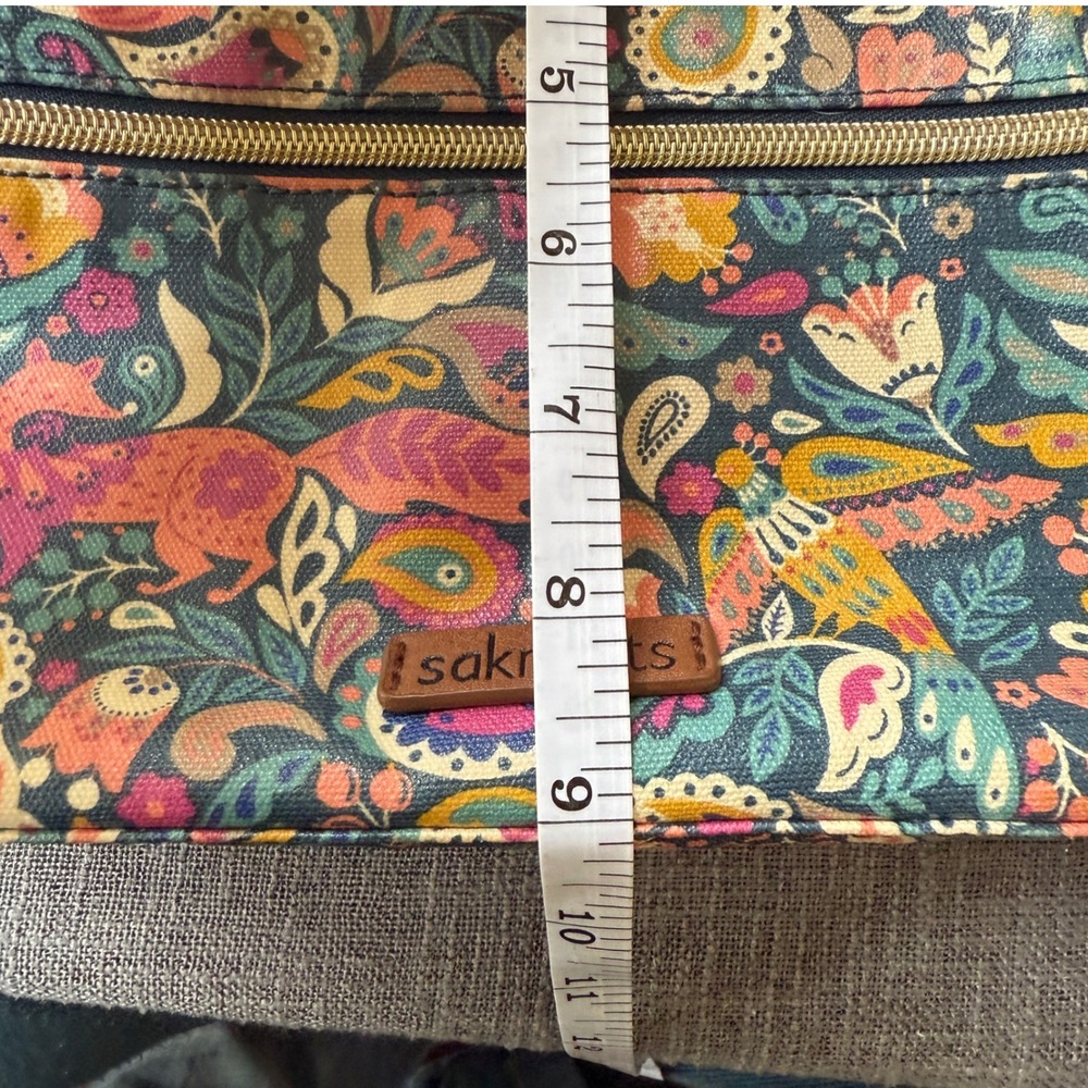 Sakroots Teal Enchanted Forest Basic Crossbody Ba… - image 7